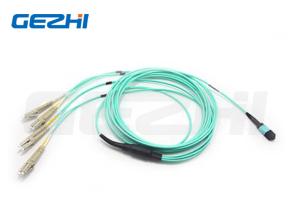 Wholesale 8F MPO(Female) To 4 LC Duplex Staggered Harness Cables from china suppliers