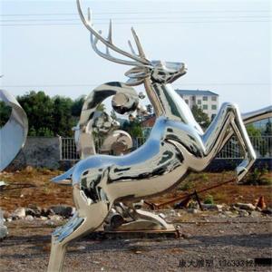 Wholesale Modern Garden Decoration Stainless Steel Deer Sculpture Metal Deer Statue from china suppliers
