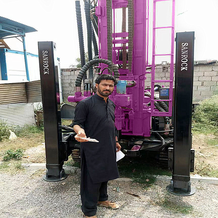 350m Depth Crawler Water Well Drilling Rig Hydraulic Portable Water Well Drill Machine