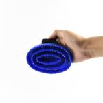 Two Style Horse Grooming Curry Comb , Rubber Curry Brush For Horse Grooming