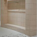 Mosaic Light Yellow Clothing Store Marble Stone Tile Long Strip Commercial