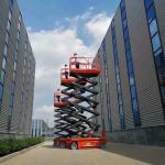 Convenient and Affordable self propelled aerial lift electric scissor lift