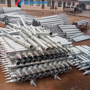 Wholesale Commercial Construction Helical Ground Anchors Foundation Ground Screw Piles from china suppliers