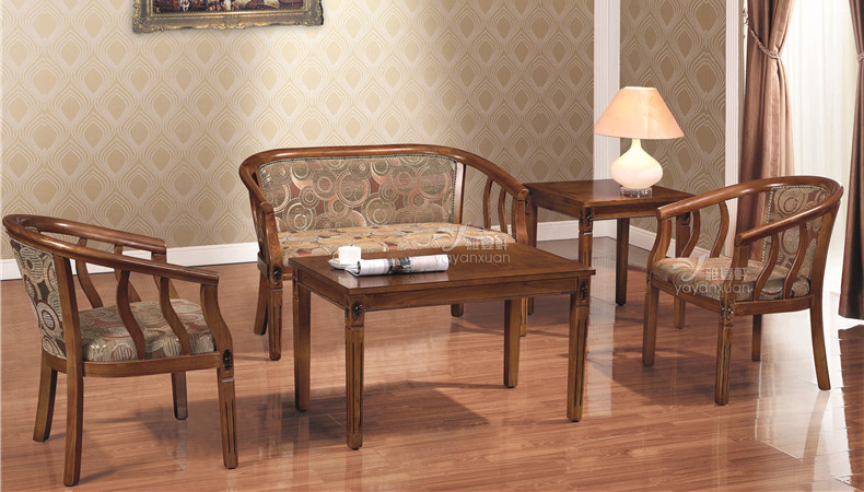 Small Round Meeting Table Of Solid Wooden Material In Chinese Supplier (YW-40)