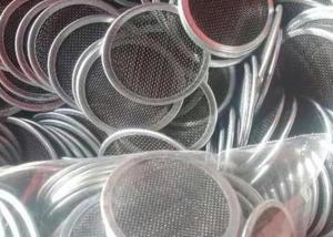 Wholesale Silver Filter Disc 304 Stainless Steel Wire Mesh Products Bare Edge Hemming from china suppliers