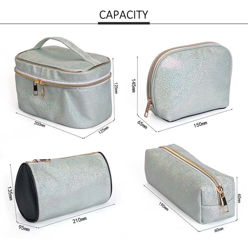Travel Makeup Bag Organizer Beauty Packaging Vanity Leather Wash Bag