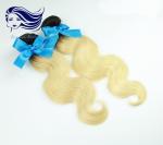 26" Human Hair Color Extensions / Blonde Hair Extensions Human Hair