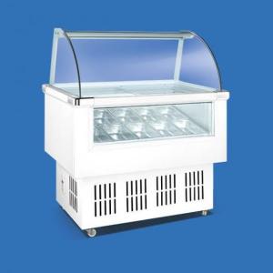 Wholesale 235kw Hard Ice Cream Display Showcase Stainless Steel 304 from china suppliers