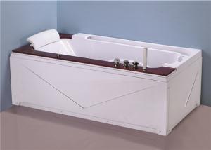 Wholesale High End Jacuzzi Freestanding Bathtub With Oak Wood Bead Computer Control Panel from china suppliers