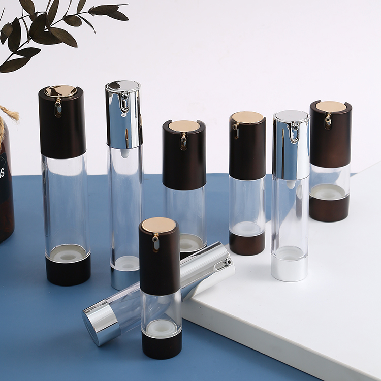 Customized Colors Skincare Airless Lotion Pump Bottle 1oz 2oz 3oz 4oz 5oz 8oz Matte White Airless Frosted for Serum Cream