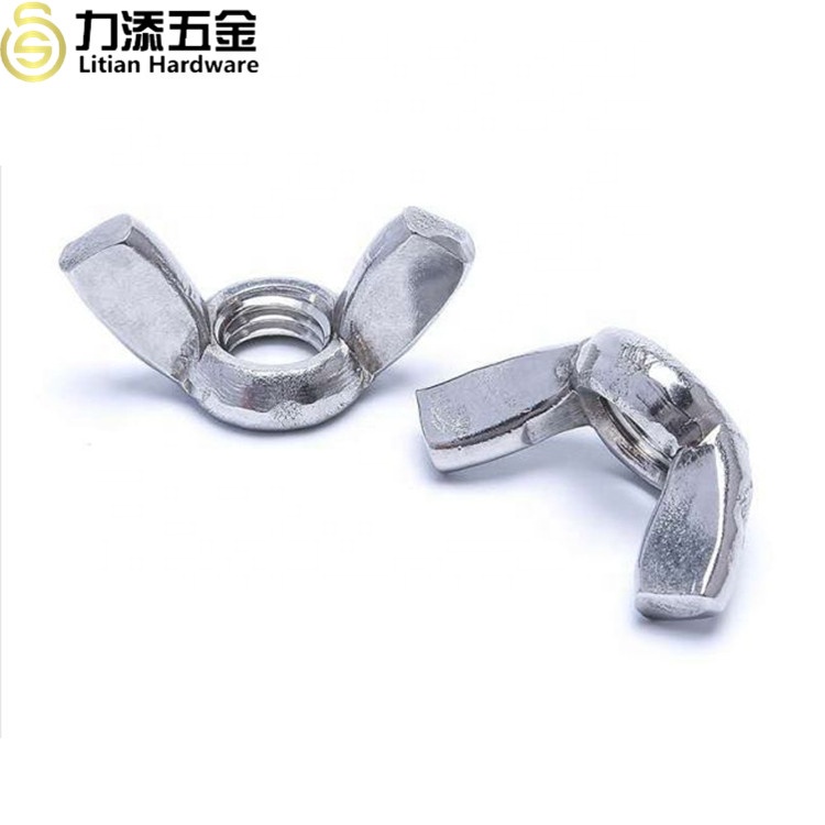 SS Butterfly Nut And Wing Nut M4-M16 Spheroidizing ODM Available