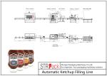 Jam Sauce Bottle Filling Line 16 Heads Ketchup Filling Machine High Speed