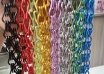 17mm Cobalt Color Decorative Chain Link Curtains Fly Screens For Doors