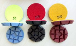 Wholesale 3 Inch 75mm Colourful Concrete Floor Polishing Pads With 11mm Thickness from china suppliers