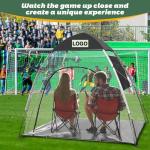 5.25*4.27*5.9FT Outdoor Waterproof Polyester Black Transparent PVC Pop Up Sports