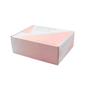 Wholesale T Shirt Pink Corrugated Shipping Box Flip Up Packaging Custom Printing from china suppliers