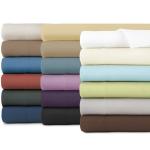 Sustainable Soft Bed Set 1800TC Solid Egyptian Cotton Fitted Sheet 4 Piece Quilt