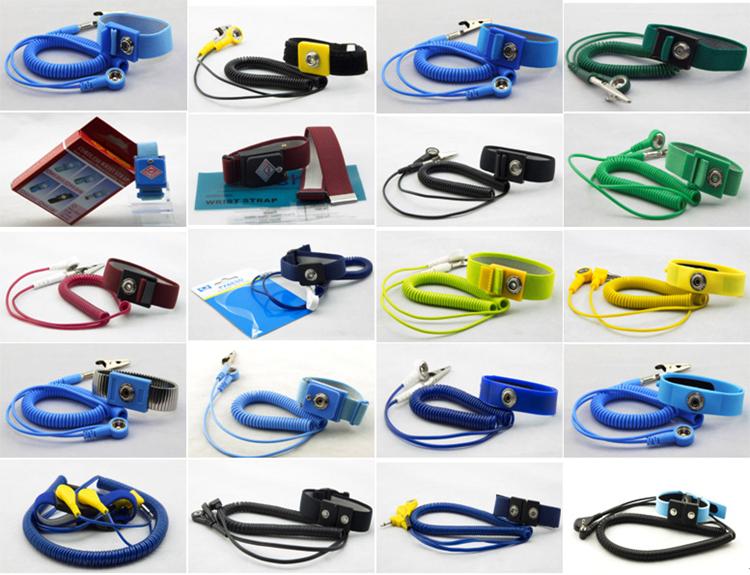 Cordless Hypoallergenic Polyester Anti Static Wrist Strap