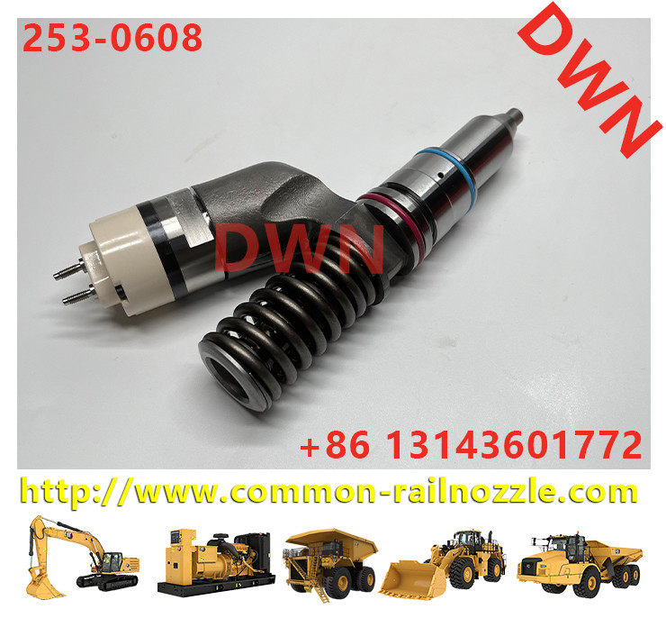 Excavator Parts C15 10R-1273 Diesel Fuel Injector 253-0608 10R1273 10R-1273