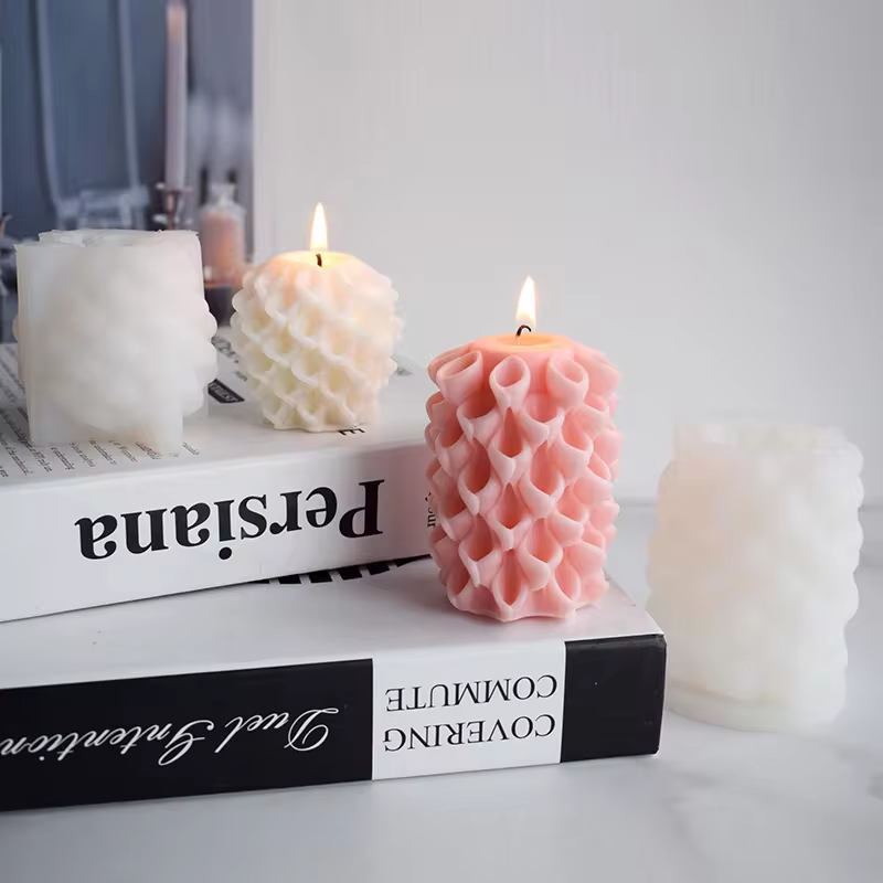 Morning Glory Pillar Handmade Silicone Candle Mold Aromatherapy Plaster Mold