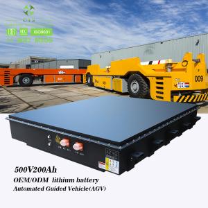 Wholesale CTS high voltage 500v 100ah 200ah 50kwh 100kwh EV Lifepo4 Battery Pack For AGV electric tractor from china suppliers