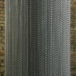 Semi Private Rectangular Aluminium Chain Door Fly Screen Curtain For Doorways