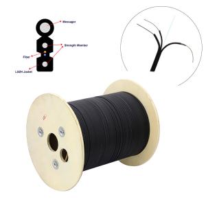 Wholesale 1 Core 1550nm FRP LSZH FTTH Drop Fiber Optic Cable Self Supporting from china suppliers