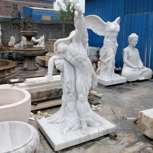 Wholesale Marble Adonis Statue Life Size Stone Garden Sculpture Ancient Greek Tree God from china suppliers