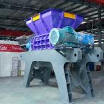 Industrial Scrap Metal Shredder Recycling Car Shredder Twin Shaft E Waste Scrap