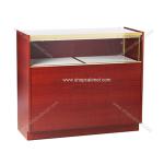 floor standing wooden clothes display racking unit