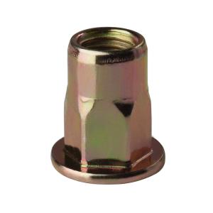 Wholesale Plain Zinc Plated Hexagon Rivets Nut Flat Head Stainless Steel SUS304 ML08AL from china suppliers