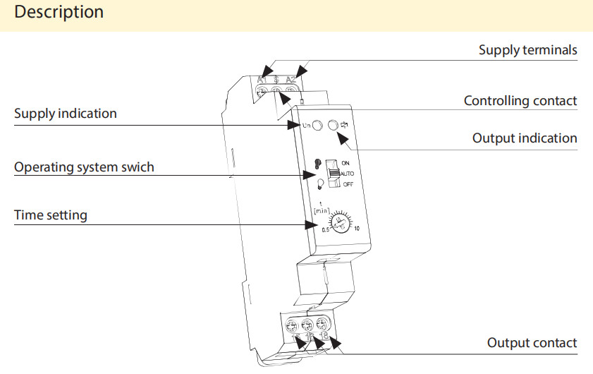 DT7-1SS Din Rail Delay OFF Programmable Staircase Switch with Signalling before Switch off AC 230V Relay