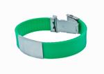 Custom Silicone Medical ID Bracelets , Silicone ID Wristbands For Runners /