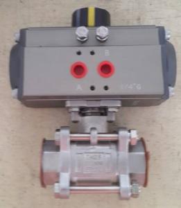 Wholesale Stainless Steel Sanitary Ball Valve with 90° Pneumatic Actuator from china suppliers