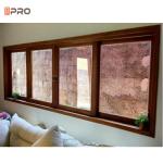 AAMA 12mm Simple Aluminum Sliding Windows Aluminum Frame Glass Windows