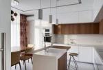 50mm High Gloss Kitchen Island Storage Cabinets Blue And White Carcase