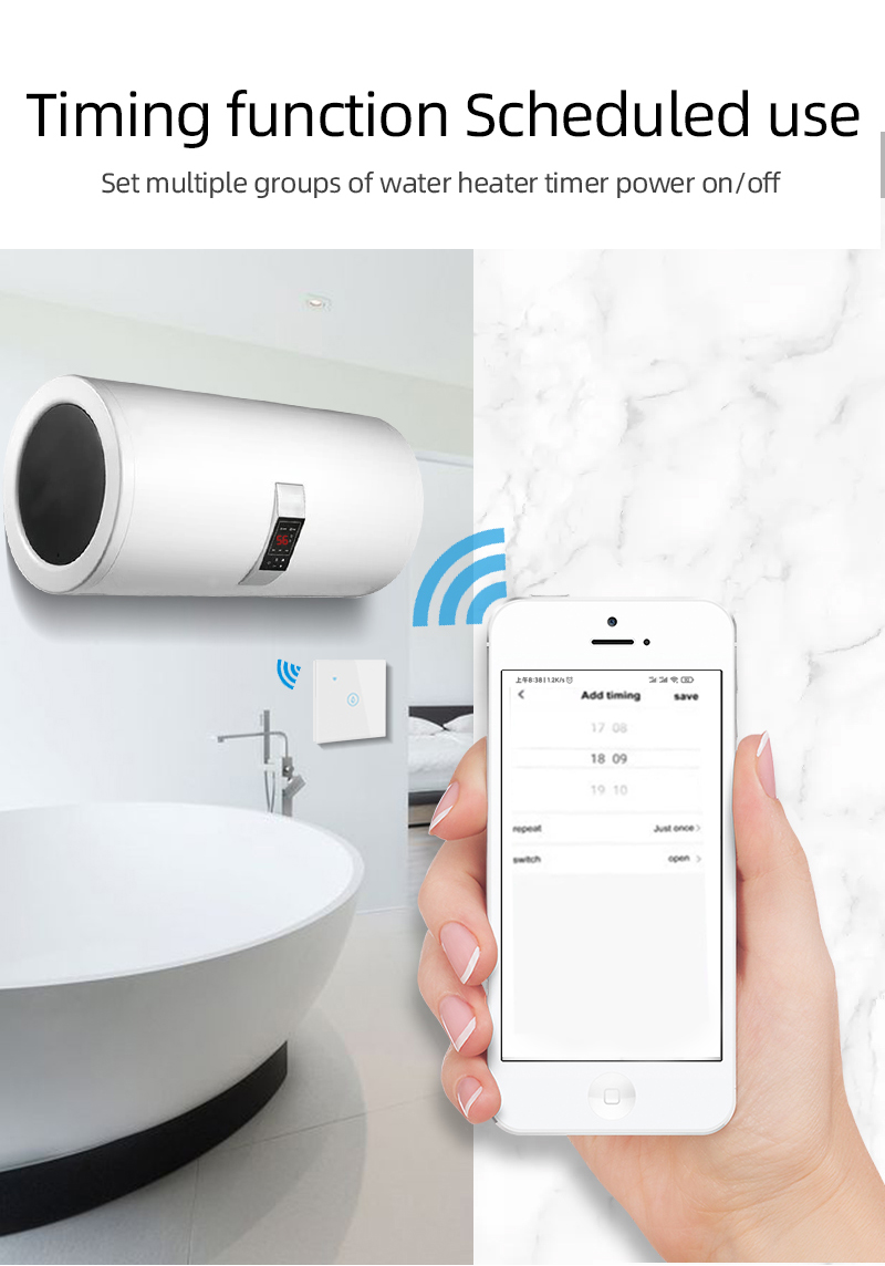 20A 4000W Wifi Hot Water Heater Switch