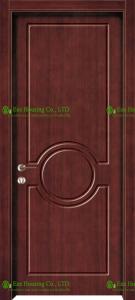 Wholesale Hot Sale Timber Veneer Wood Door With Handle and Lock,Wood Modern Interior Swinging Doors from china suppliers