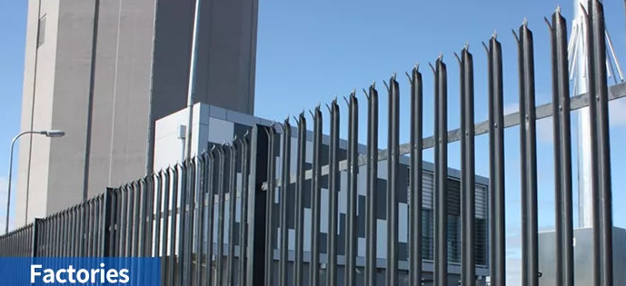Border Garden Europe Galvanised Steel Palisade Fencing 2.4m Height