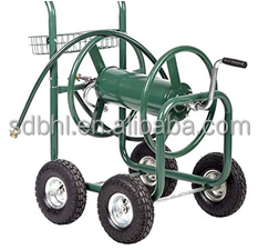 Tools for a Clean House Residential 4 Wheels Steel Garden Hose Reel Cart