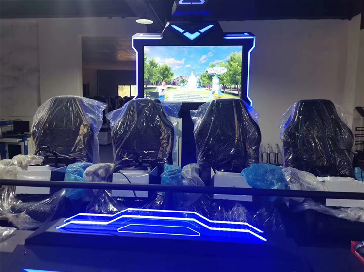Made in China order professional immersive virtual reality 9D VR 4 seat cinema dynamic sports chair
