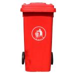 Outdoor 120L standing plastic dustbin garbage trash bins