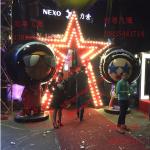 event party celebration christmas party decoration colorful statue Santa man in