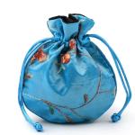 Multicolor Mini Chinese Silk Drawstring Bag Brocade Damask Jewelry Pocket Purse