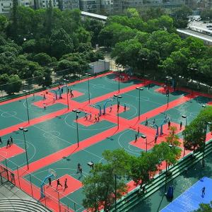 Wholesale Weather Resistant Outdoor Basketball Court Tiles Polypropylene Material With Multi Color from china suppliers