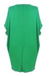 Bow Tie Design Ladies Plus Size Dresses Casual Mid Length Daily Wear Mint Color