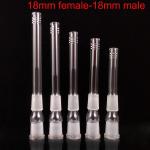 Clear Glass Beaker Bong Attachments Glass Downstem Diffuser 14mm To 14mm