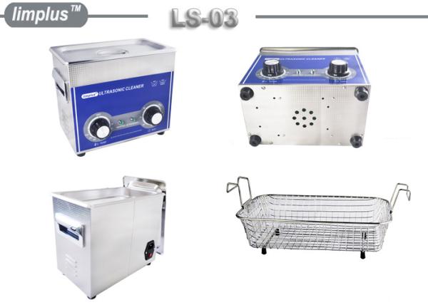 3 Liter Knob Control Table Top Ultrasonic Cleaner 120W Jewelry Watch Clean
