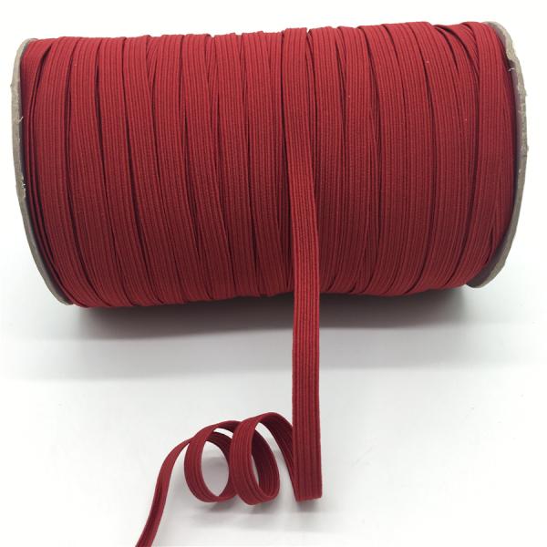 high elasticity flat elastic cord for note book roll packing color elastic band tape