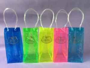 Wholesale Eco Friendly Promotional PVC Wine Bag , Colorful Printing PVC Wine Cooler Bag from china suppliers
